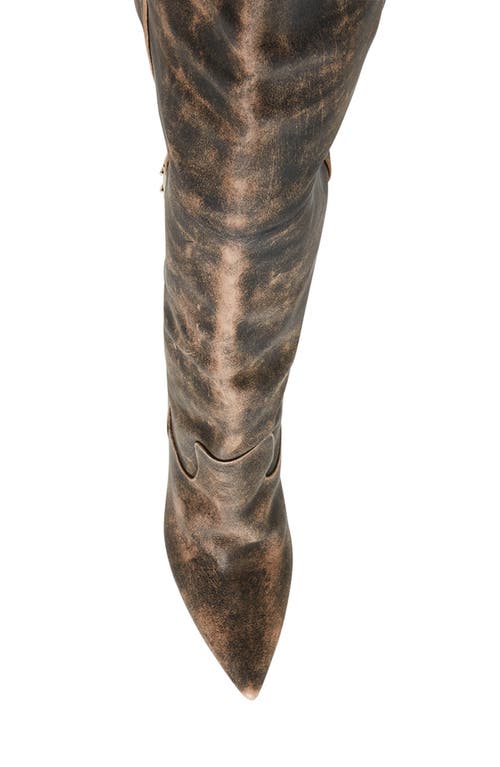 Steve Madden Baddie Over The Knee Boot In Brown