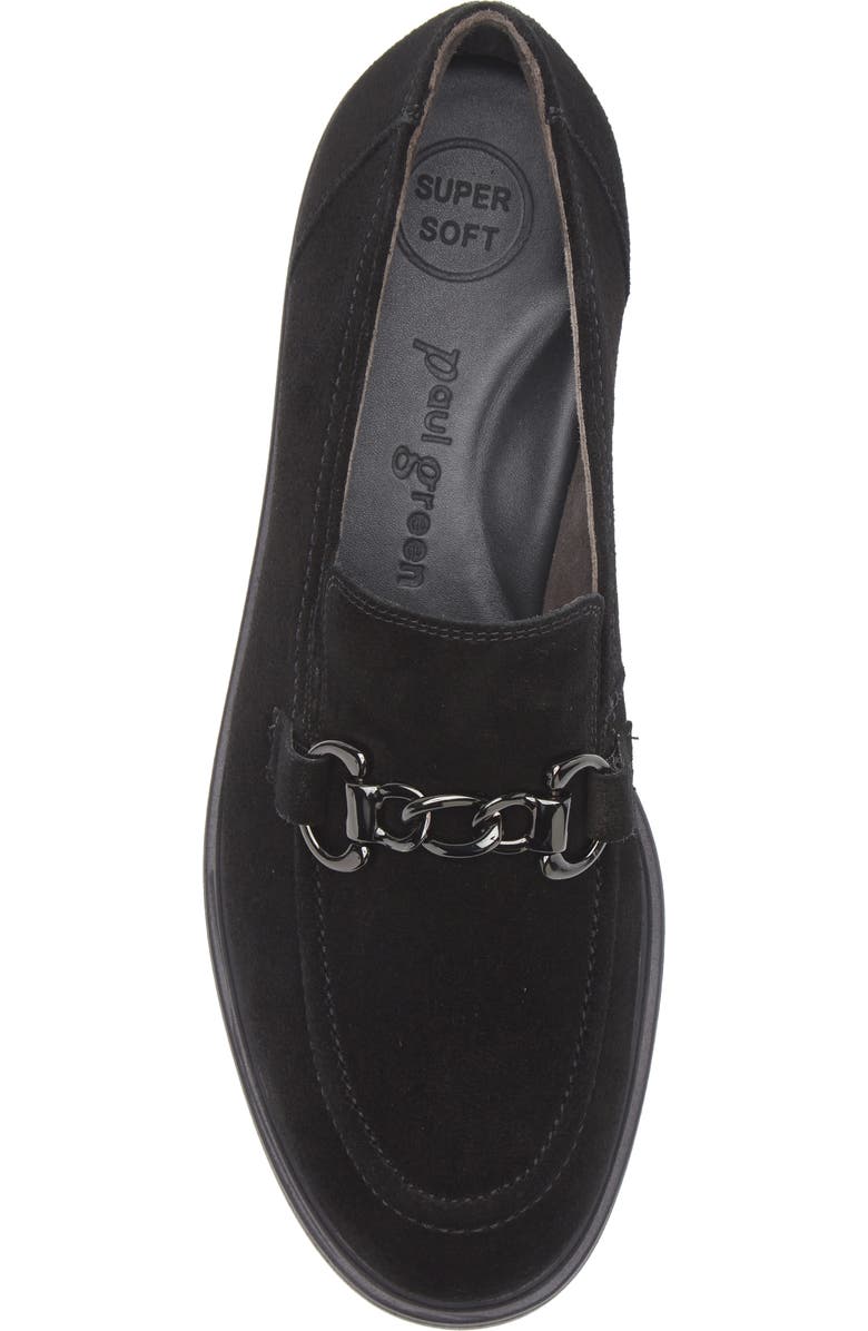Paul Green Brittany Bit Loafer, Alternate, color, Black Soft Suede