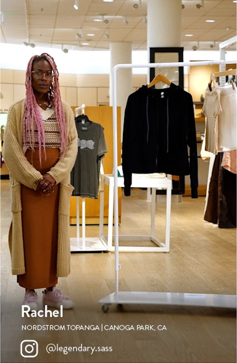 Intention Boxy Modal Blend Zip-Up Hoodie, sales video thumbnail