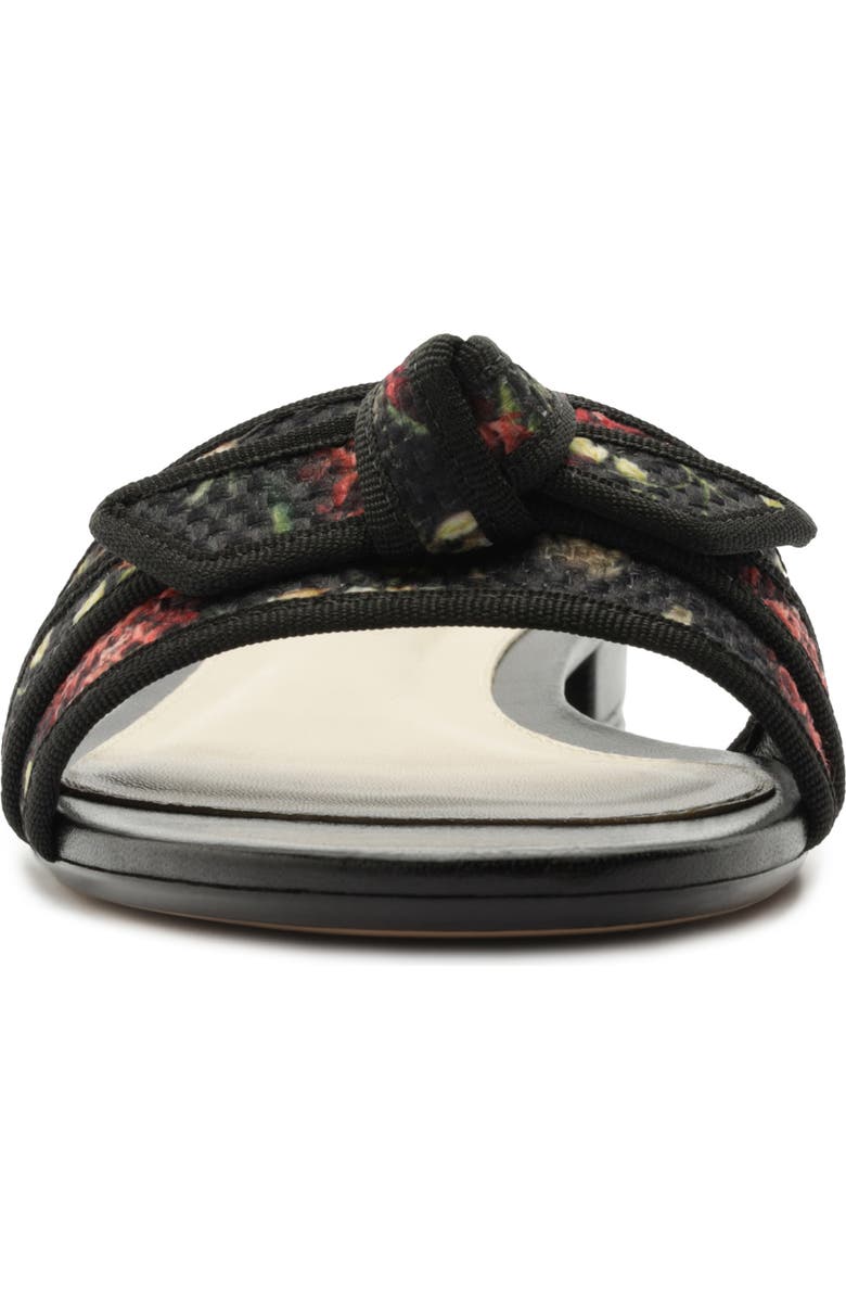 Alexandre Birman x Agua by Agua Bendita Grosgrain Raffia Slide Sandal, Alternate, color, Paramo Tonia/ Black