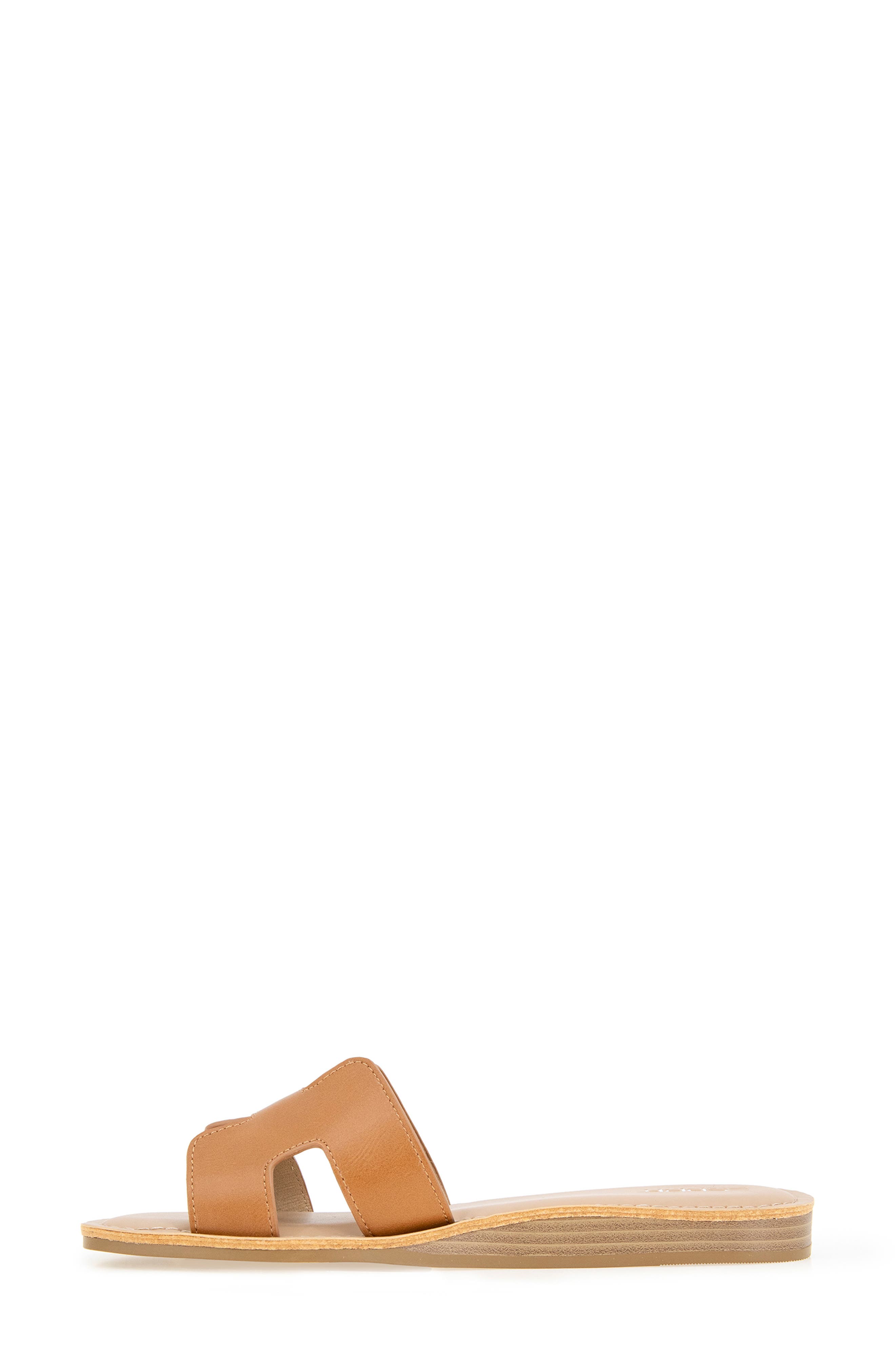 Leona Slide Sandal, Alternate, color, WHISKEY