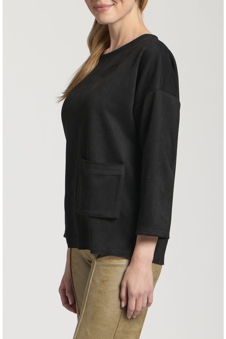 Asymmetric Pullover, Alternate, color, BLACK