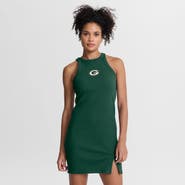 FANATICS Women's Fanatics Green Green Bay Packers Push Beyond Tri-Blend Ribbed Sleeveless Dress