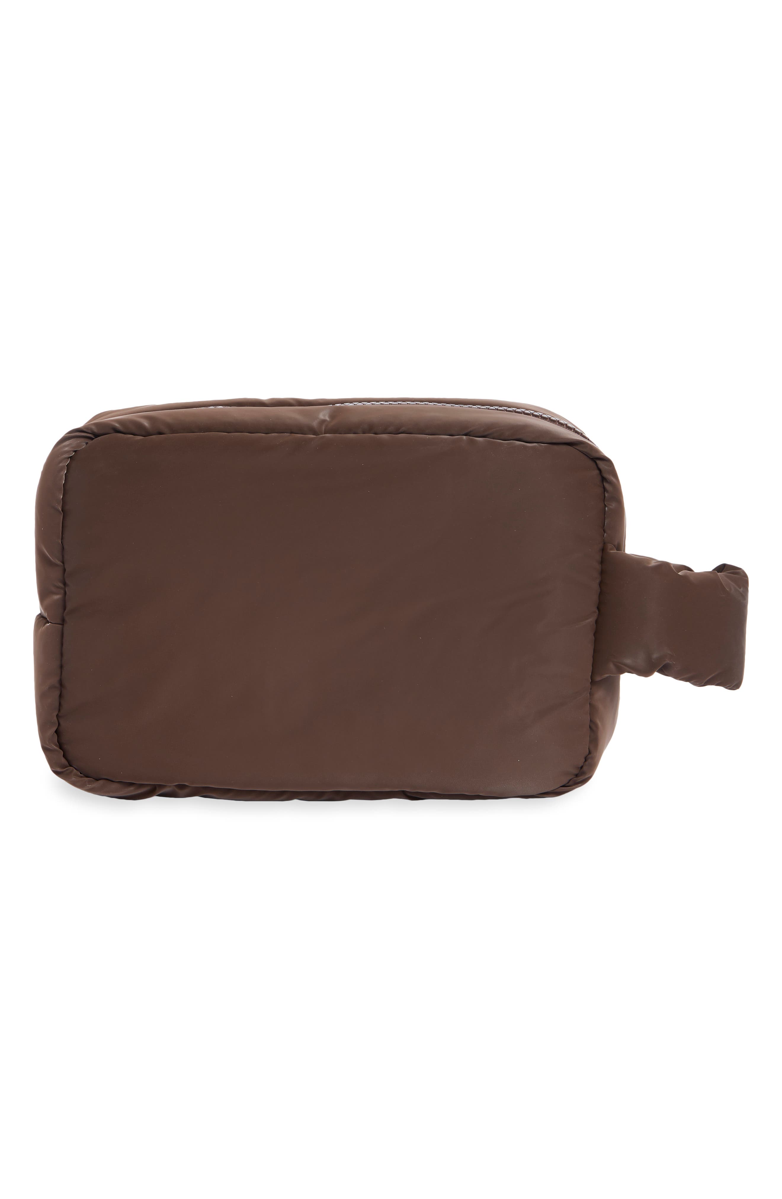 Ellie Cosmetic Pouch, Alternate, color, CHOCOLATE