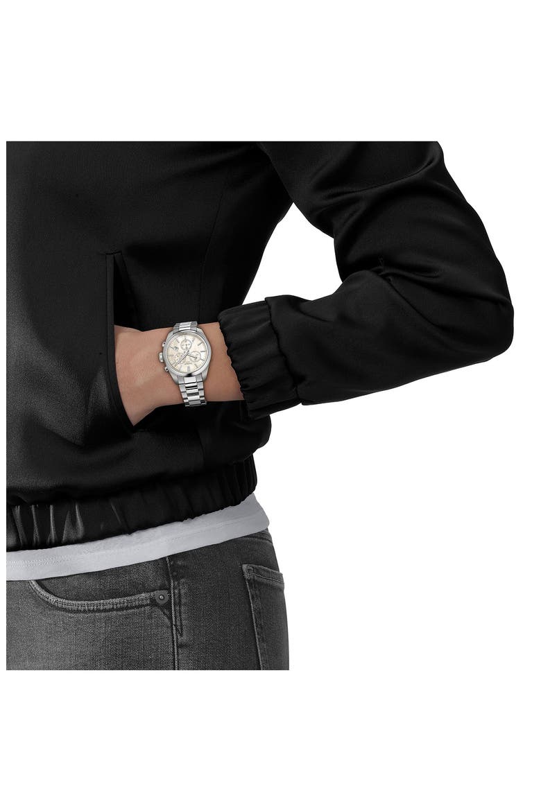 PR 100 Chronograph Bracelet Watch, 36mm, Alternate, color, WHITE MOTHER OF PEARL