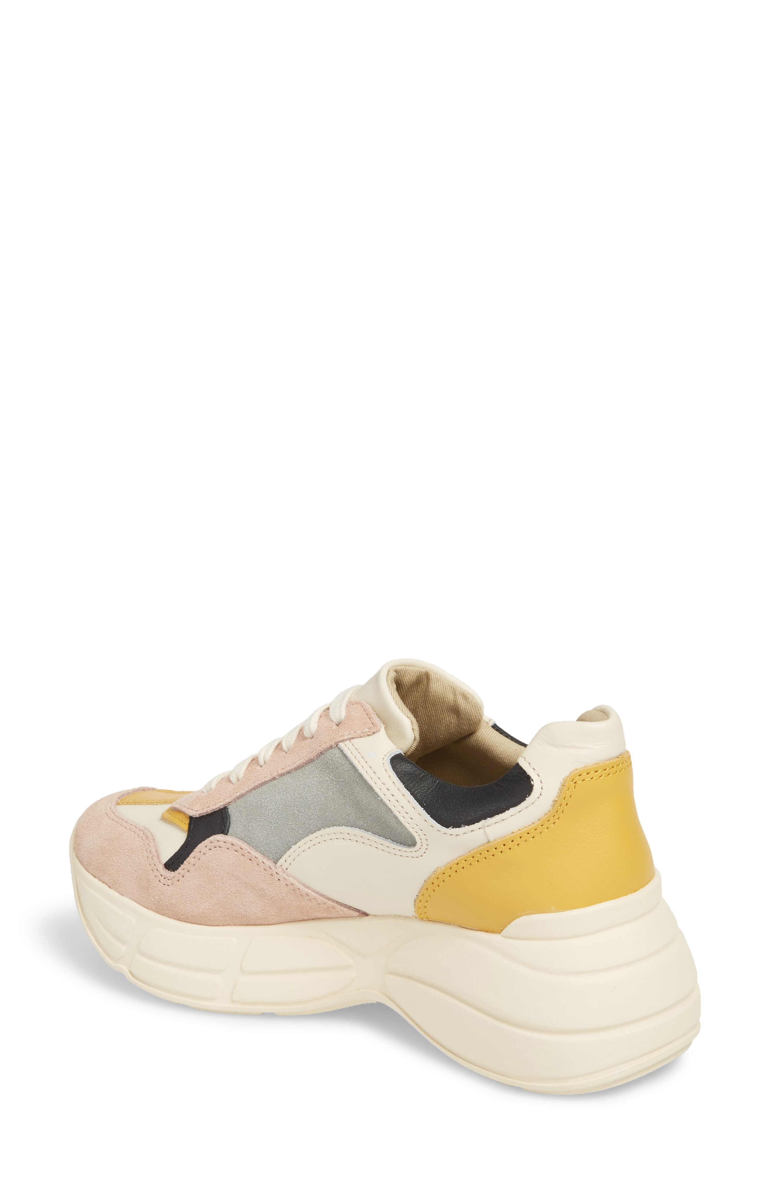 Memory Platform Wedge Sneaker, Alternate, color, PINK MULTI