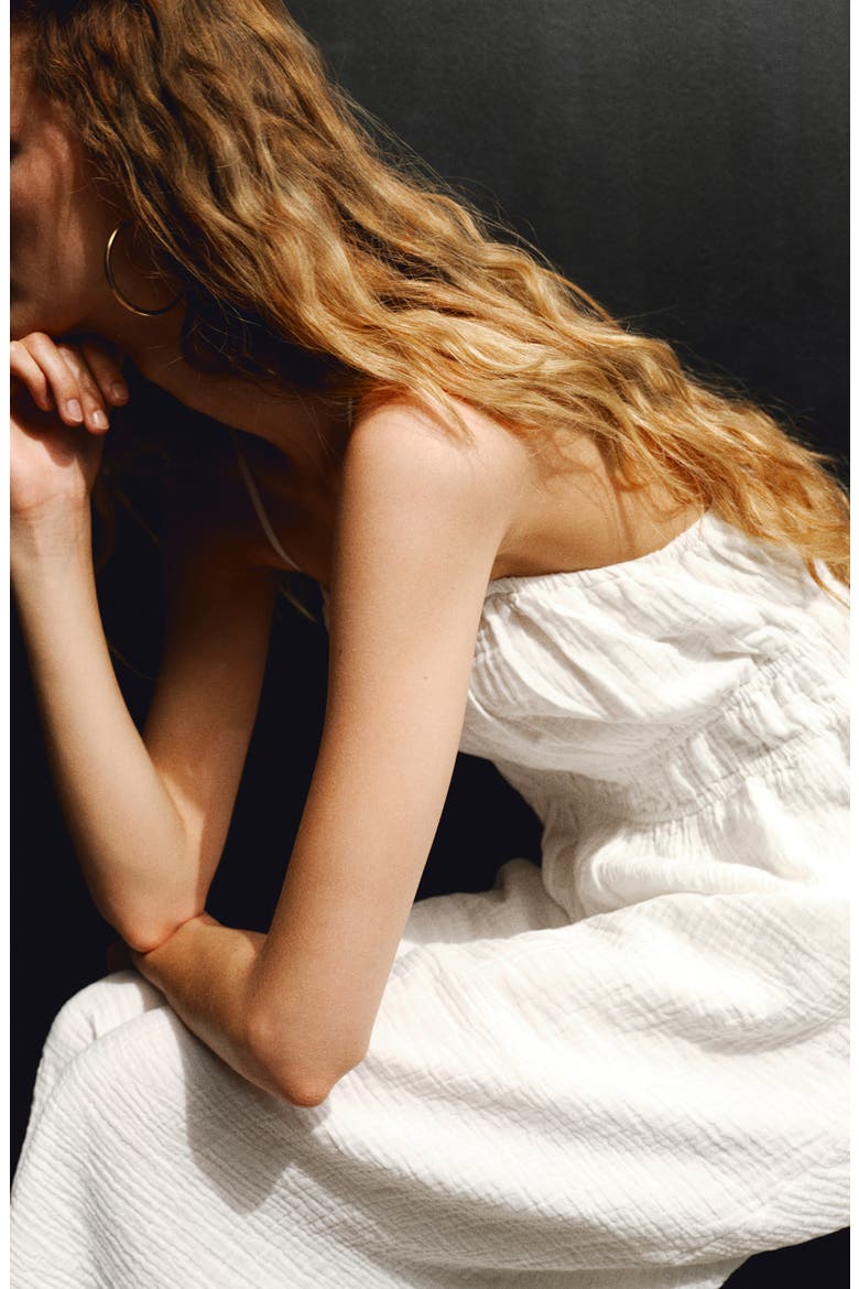 Cotton Maxi Dress, Alternate, color, WHITE