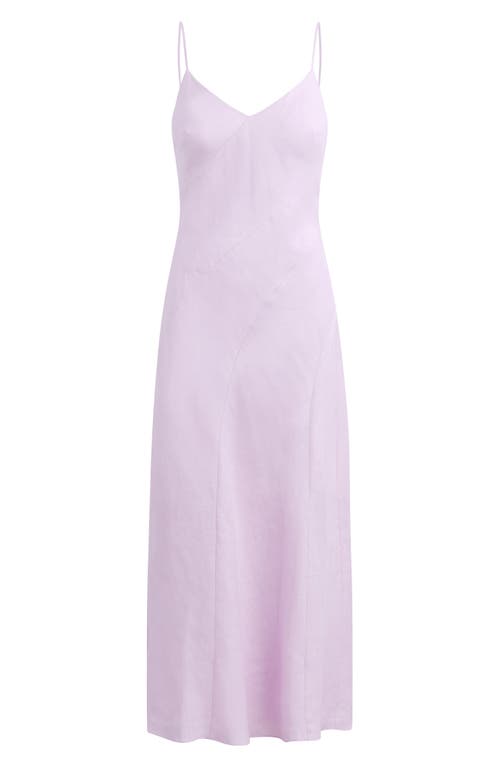 Favorite Daughter The Josette Linen Slip Dress In Wisteria Musk