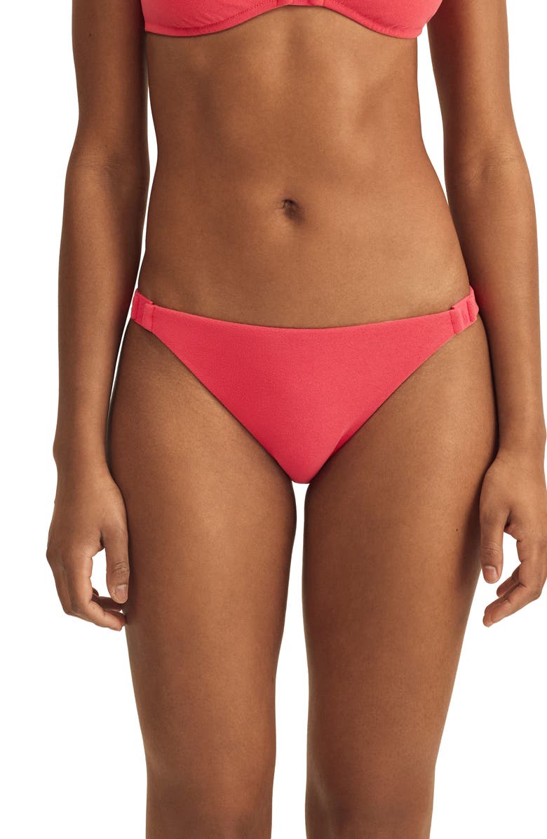Polo Ralph Lauren Devin Logo Hipster Bikini Bottoms, Main, color, Red