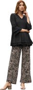 Jessica London Ruffle Layered Sleeve Top