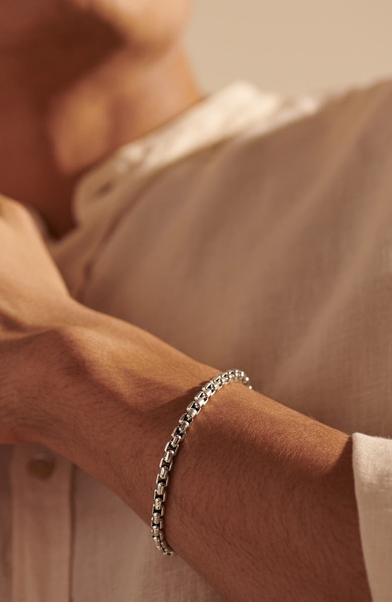 John Hardy Men's Classic Chain Box Chain Bracelet, Alternate, color, Silver