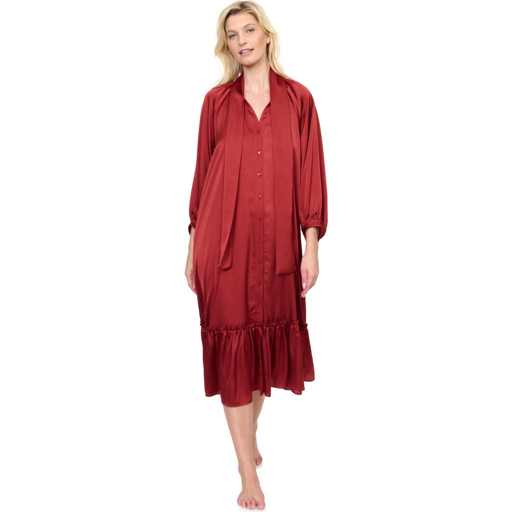 GOTTEX GOTTEX DAY DREAMER BUTTON DOWN MAXI LONG DRESS