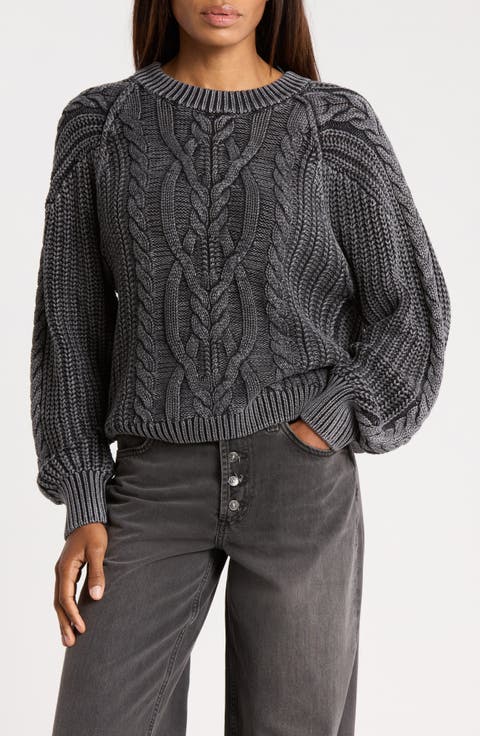 Frankie Cable Cotton Sweater