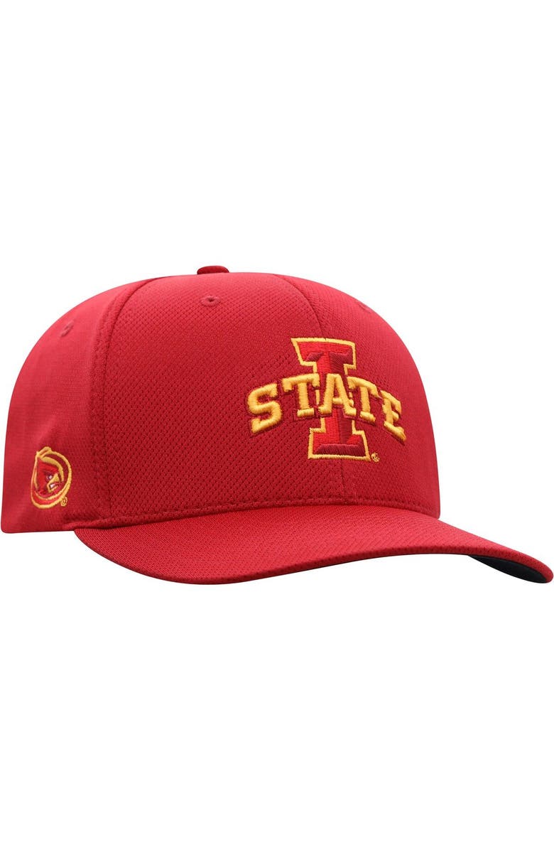 TOP OF THE WORLD Men's Top of the World Cardinal Iowa State Cyclones Reflex Logo Flex Hat, Alternate, color, Cardinal