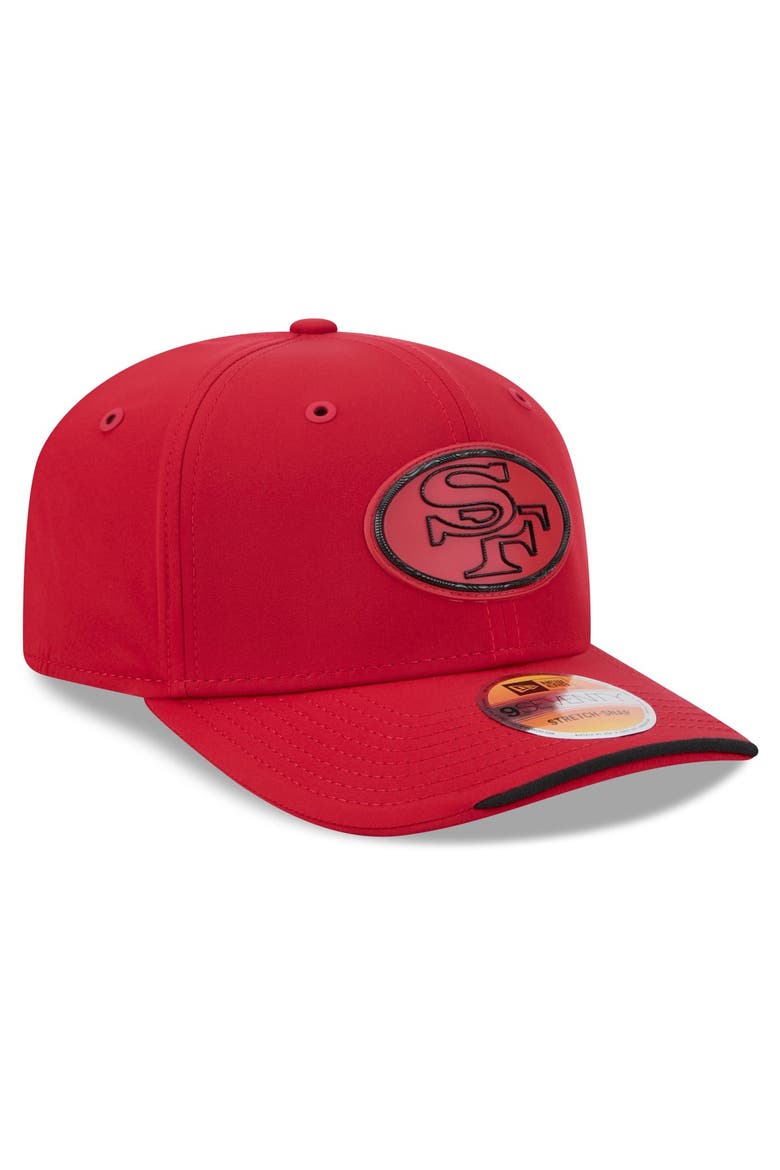 Men's New Era Scarlet San Francisco 49ers 2026 Sideline Throwback 9SEVENTY Adjustable Hat, Alternate, color, Scarlet