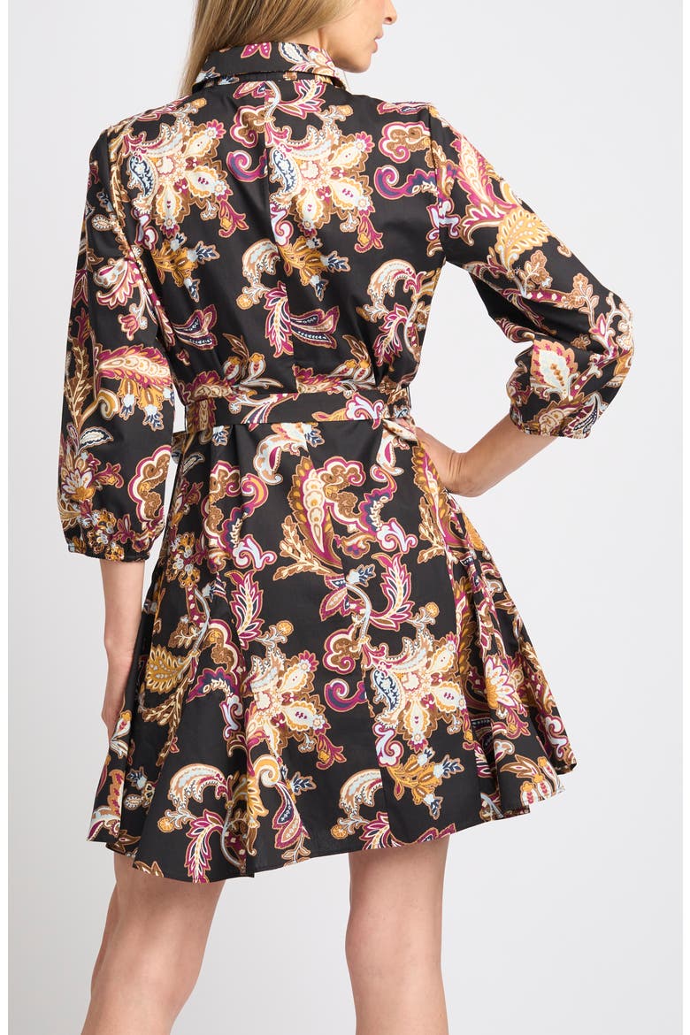 Long Sleeve Shirtdress, Alternate, color, RICH BLACK