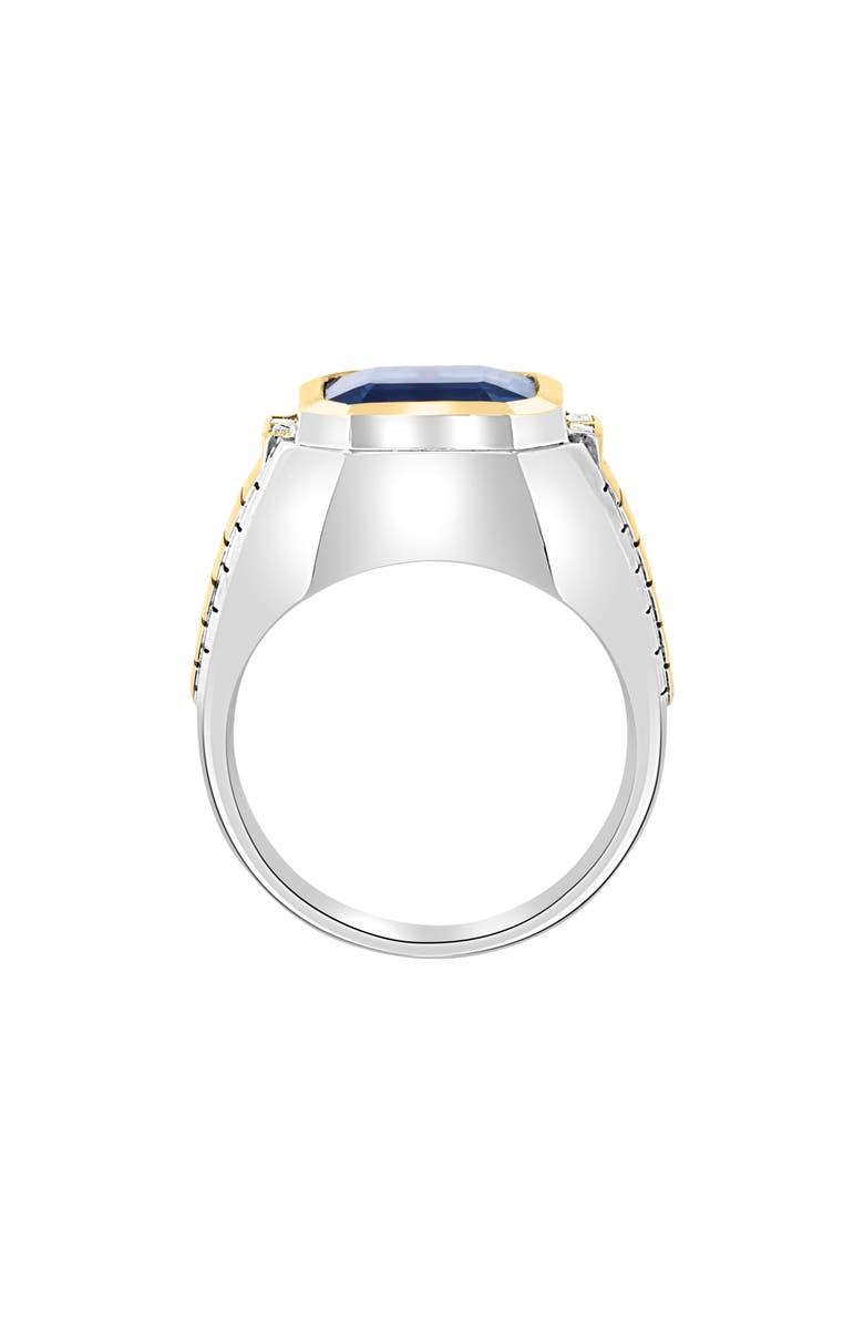 EFFY Two-Tone London Blue Topaz & Diamond Ring - 0.15ct., Alternate, color, Blue