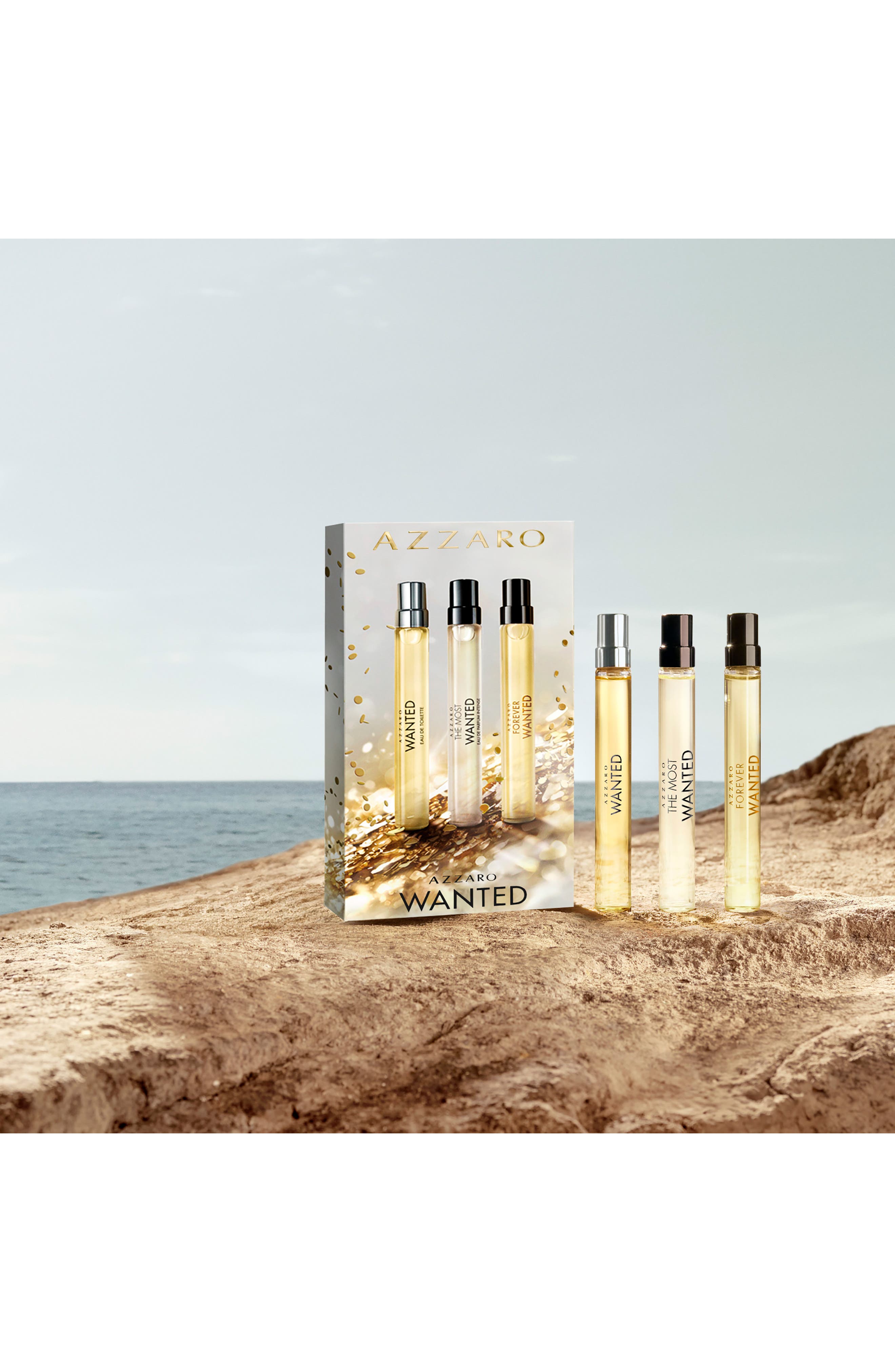 AZZARO Wanted Fragrance 3-Piece Discovery Gift Set $105 Value (Men