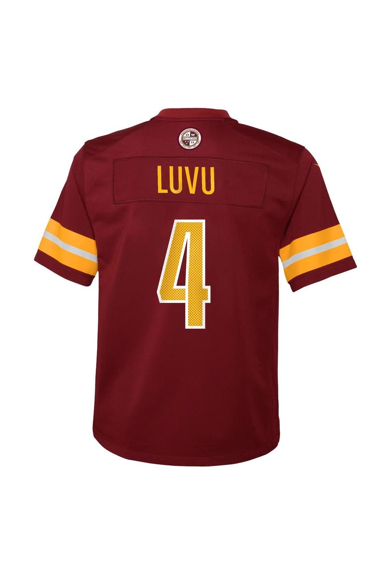 Youth Nike Frankie Luvu Burgundy Washington Commanders Team Game Jersey, Alternate, color, Burgundy