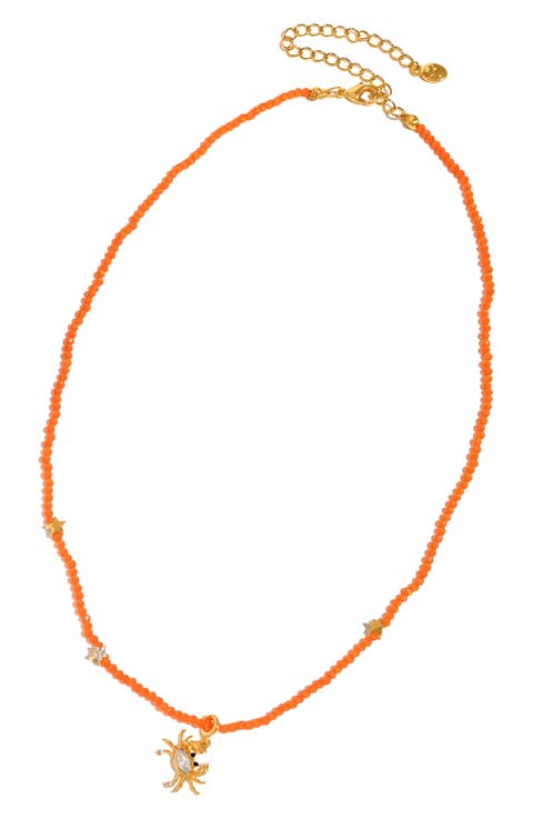 Crab Beaded Necklace