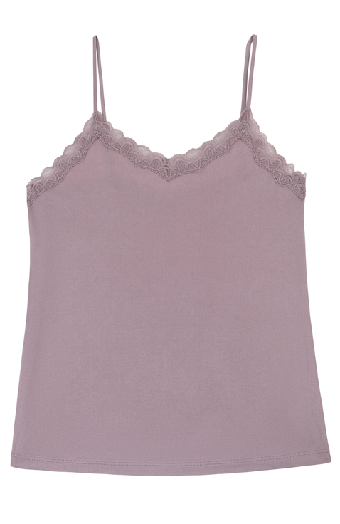 Soft Silk Lace Trim Camisole