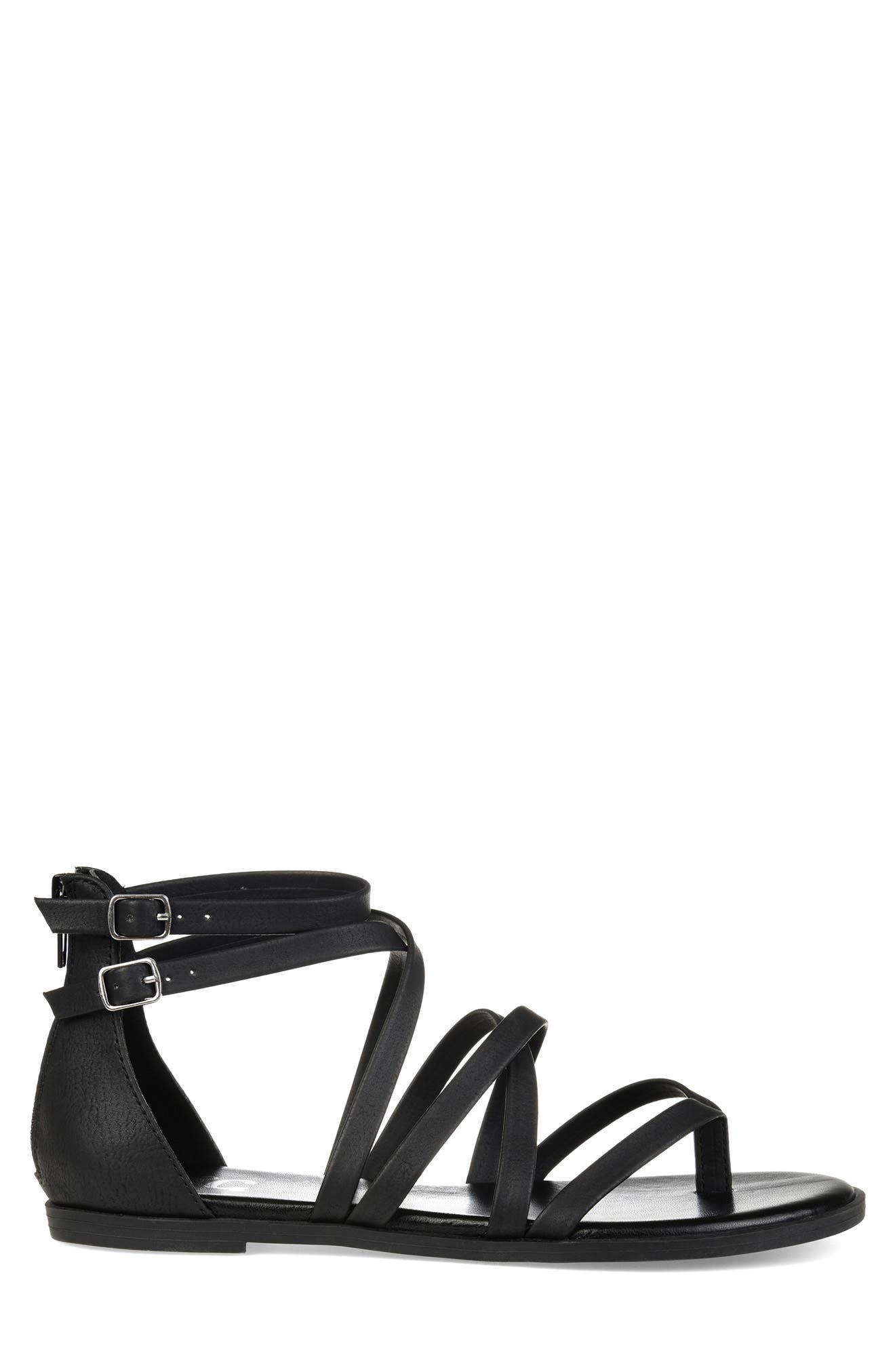 Journee Collection Zailie Gladiator Sandal - Wide Width, Alternate, color, 