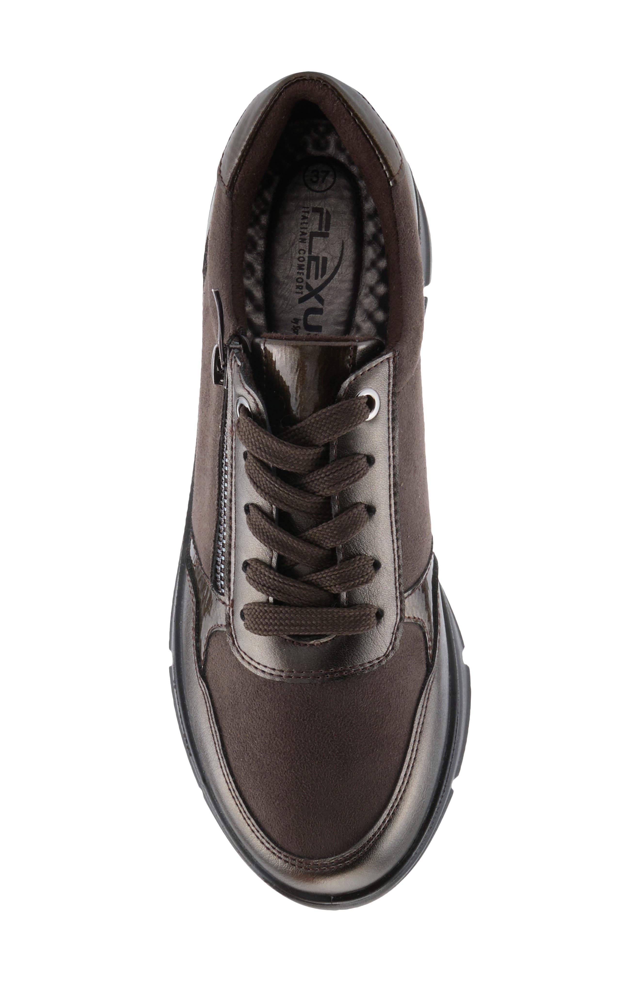 Lacona Faux Leather Sneaker, Alternate, color, BRONZE