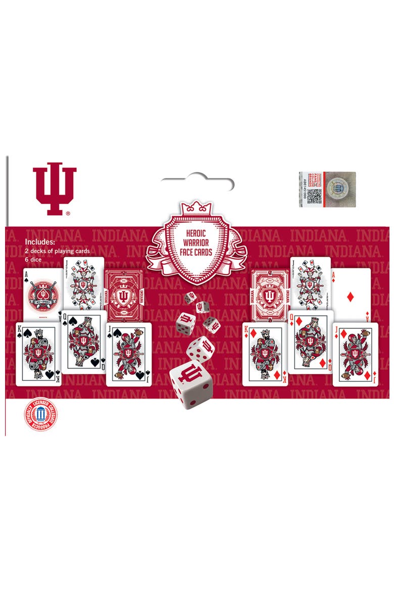 Indiana Hoosiers Playing Cards & Dice, Alternate, color, Multicolor