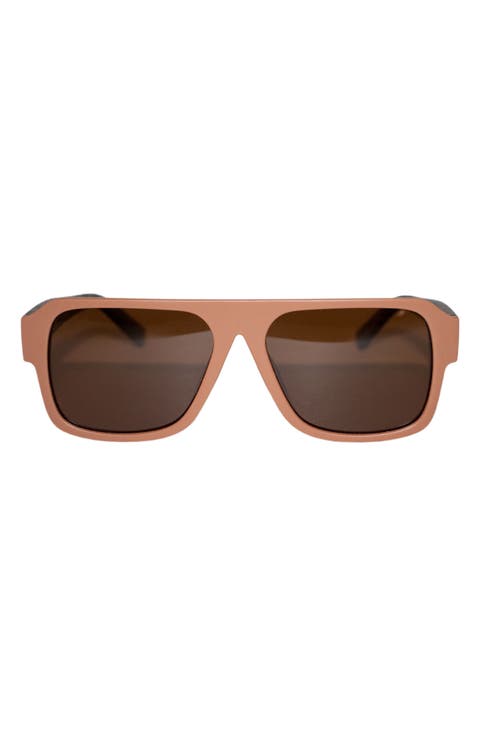 Lennon 68mm Polarized Square Sunglasses