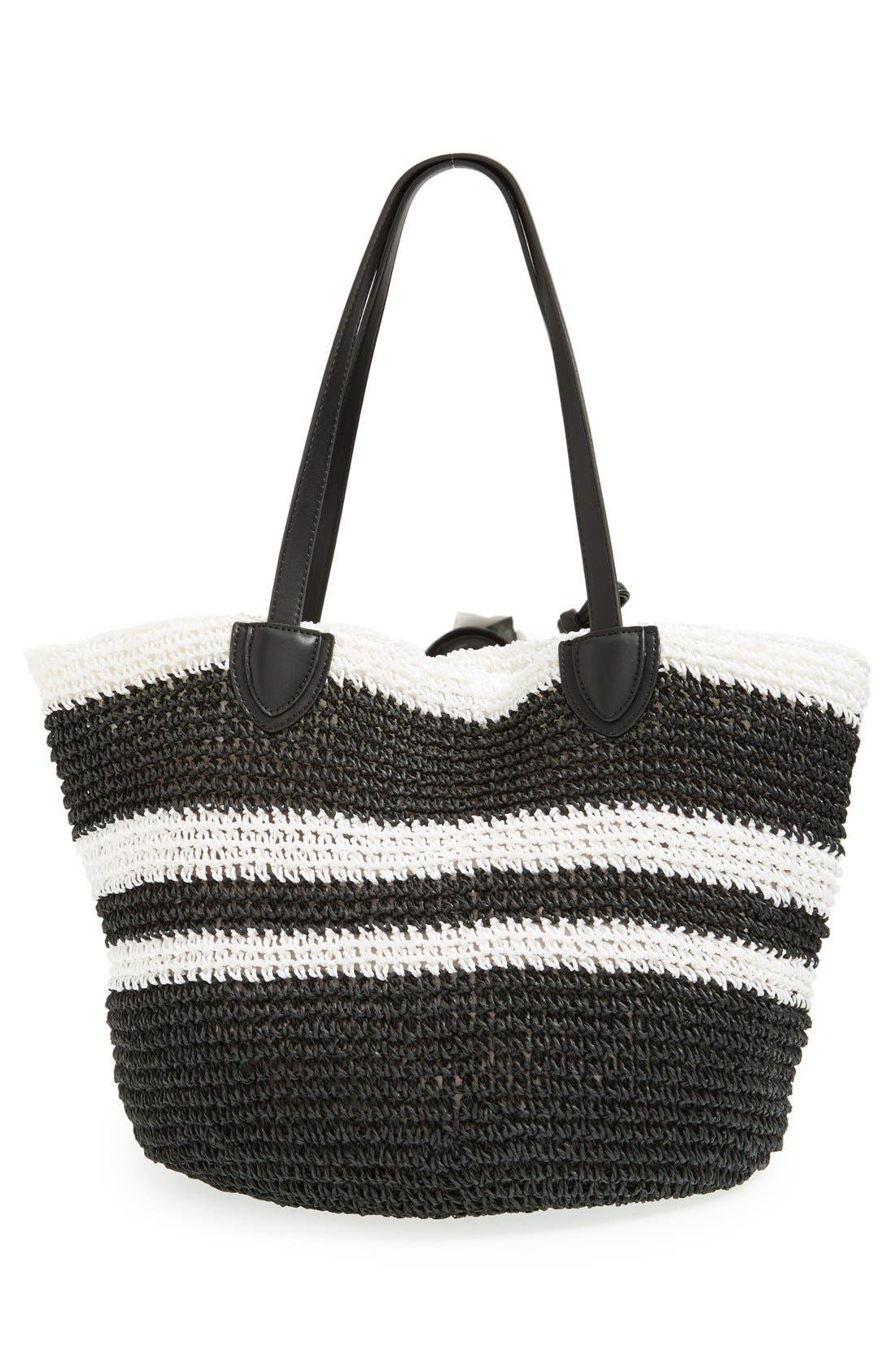 Danielle Nicole 'Caprice' Woven Straw Tote, Alternate, color, 