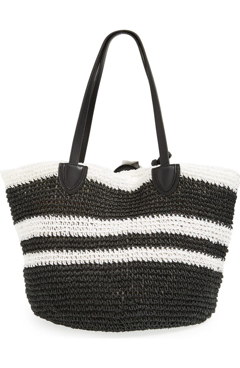Danielle Nicole 'Caprice' Woven Straw Tote, Alternate, color,