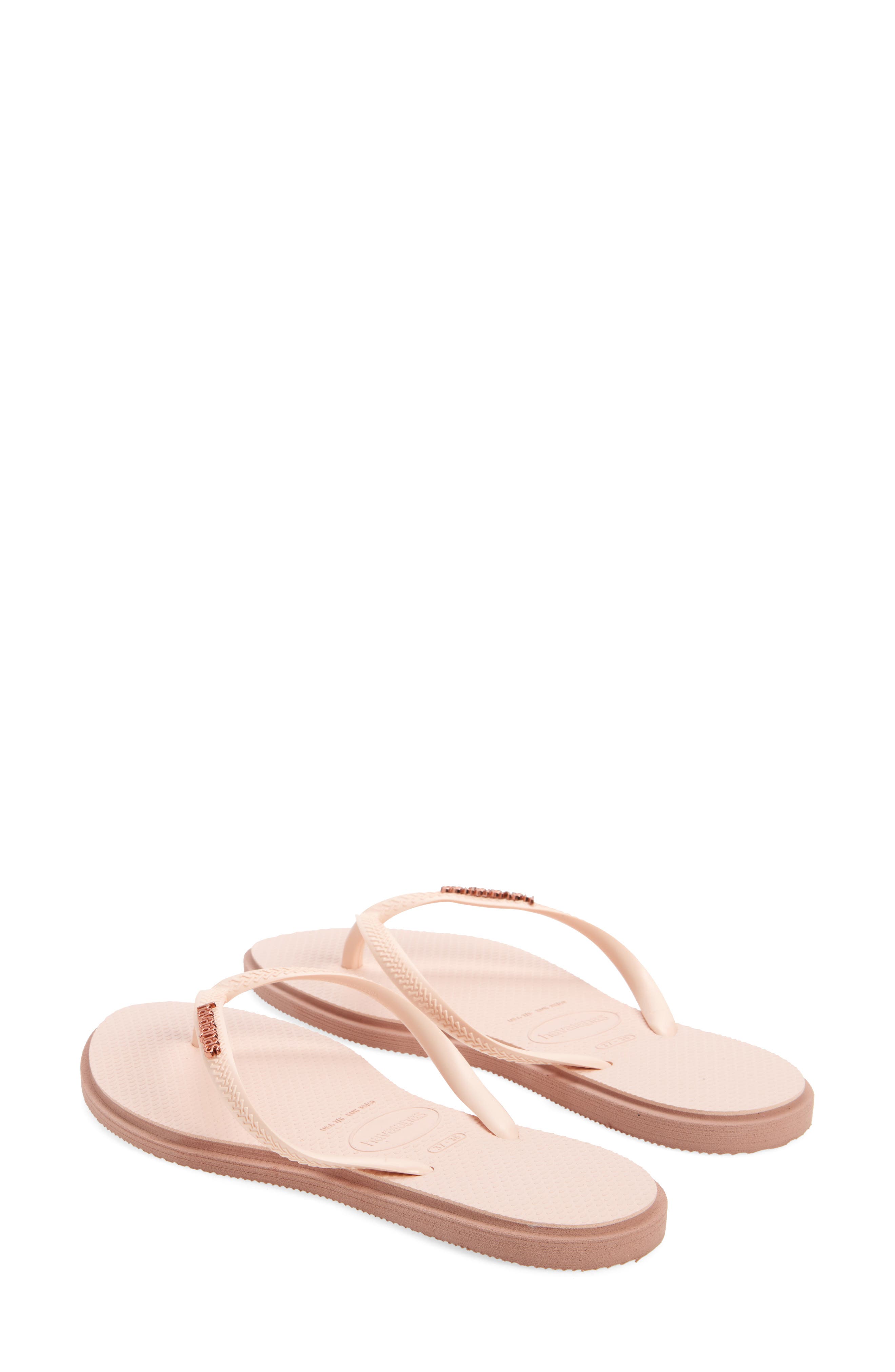 Havaianas Slim Pointed Toe Flip Flop, Alternate, color, Crocus Rose