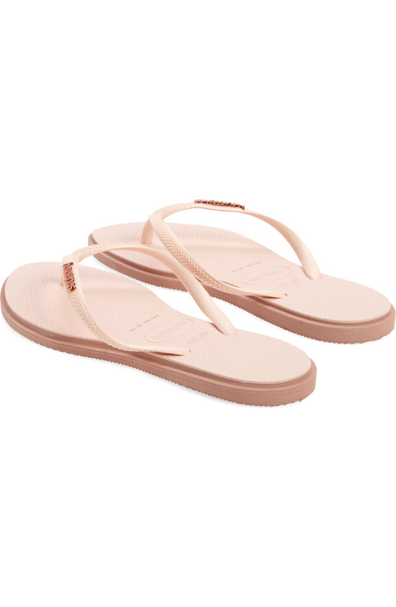 Havaianas Slim Pointed Toe Flip Flop, Alternate, color, Crocus Rose