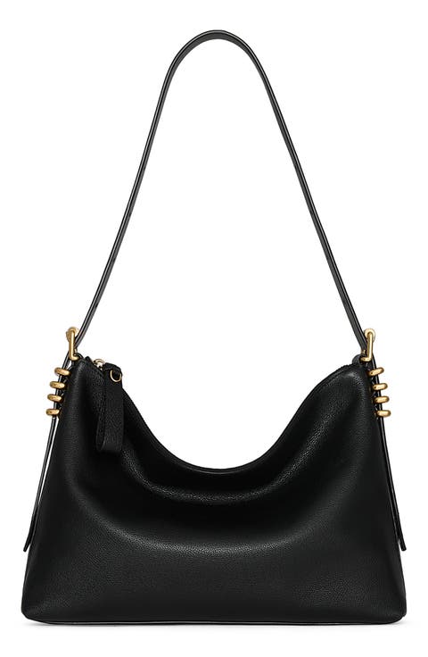 Buckle Up Leather Shoulder Bag