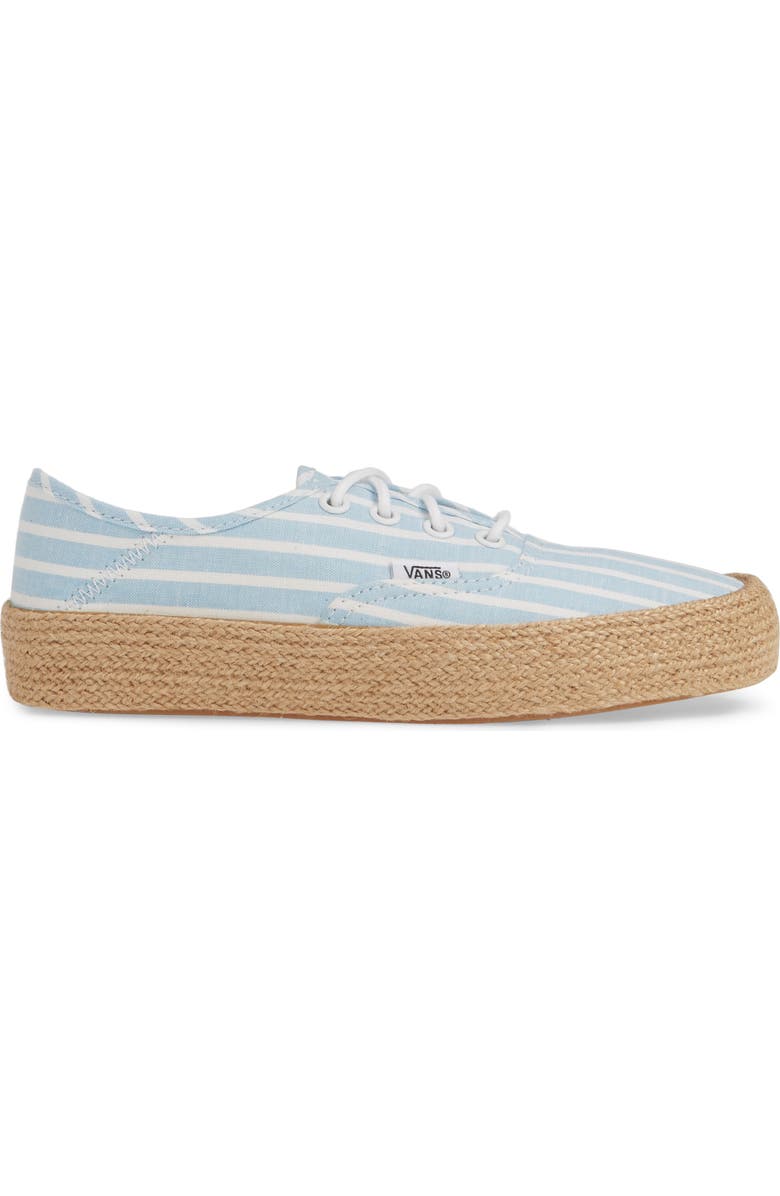 Vans Authentic Convertible Espadrille Sneaker, Alternate, color,