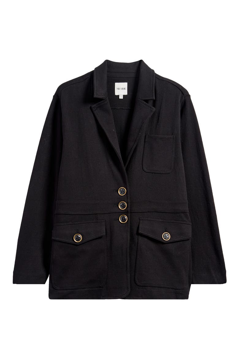 Editor Knit Blazer, Alternate, color, BLACK ONYX
