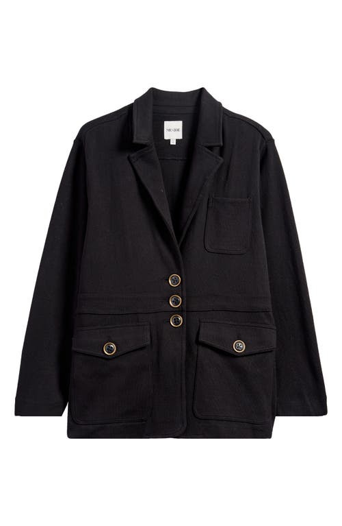Nic + Zoe Nic+zoe Editor Knit Blazer In Black Onyx