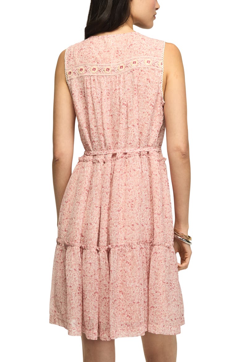 Floral Embroidery Minidress, Alternate, color, BLUSH FLORAL