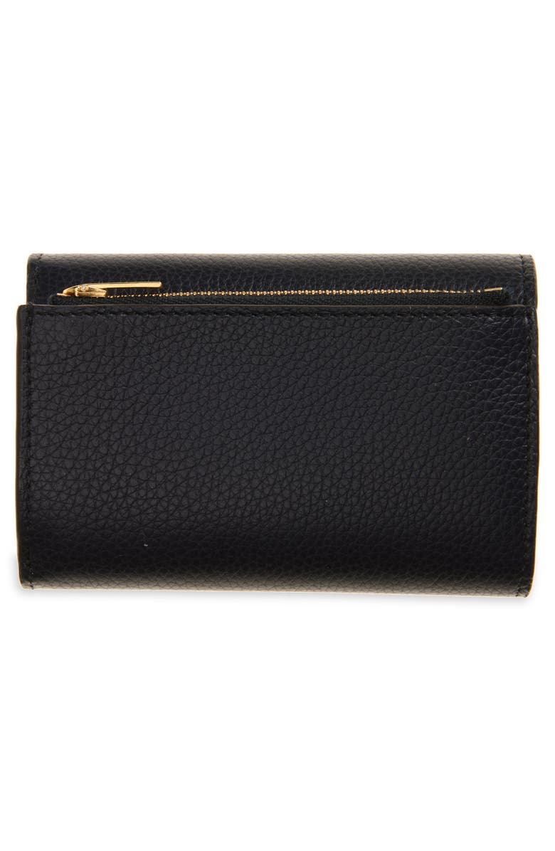 Mulberry Continental Leather Trifold Wallet, Alternate, color, Black