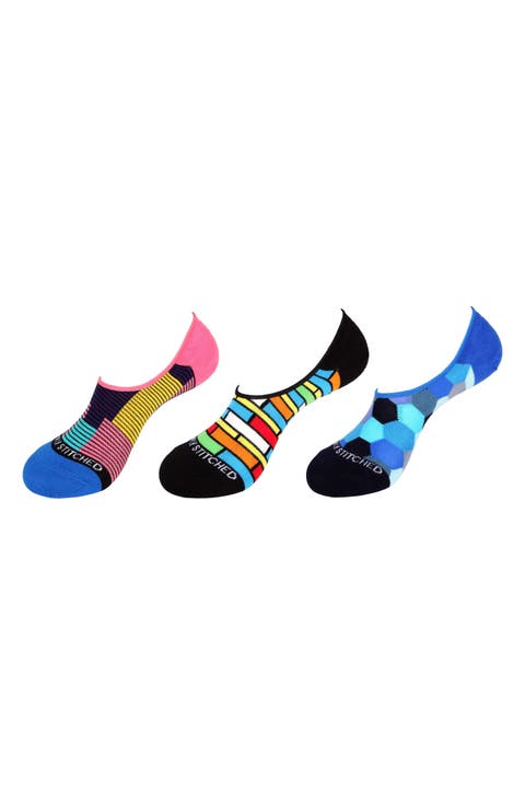 Assorted 3-Pack No Show Socks