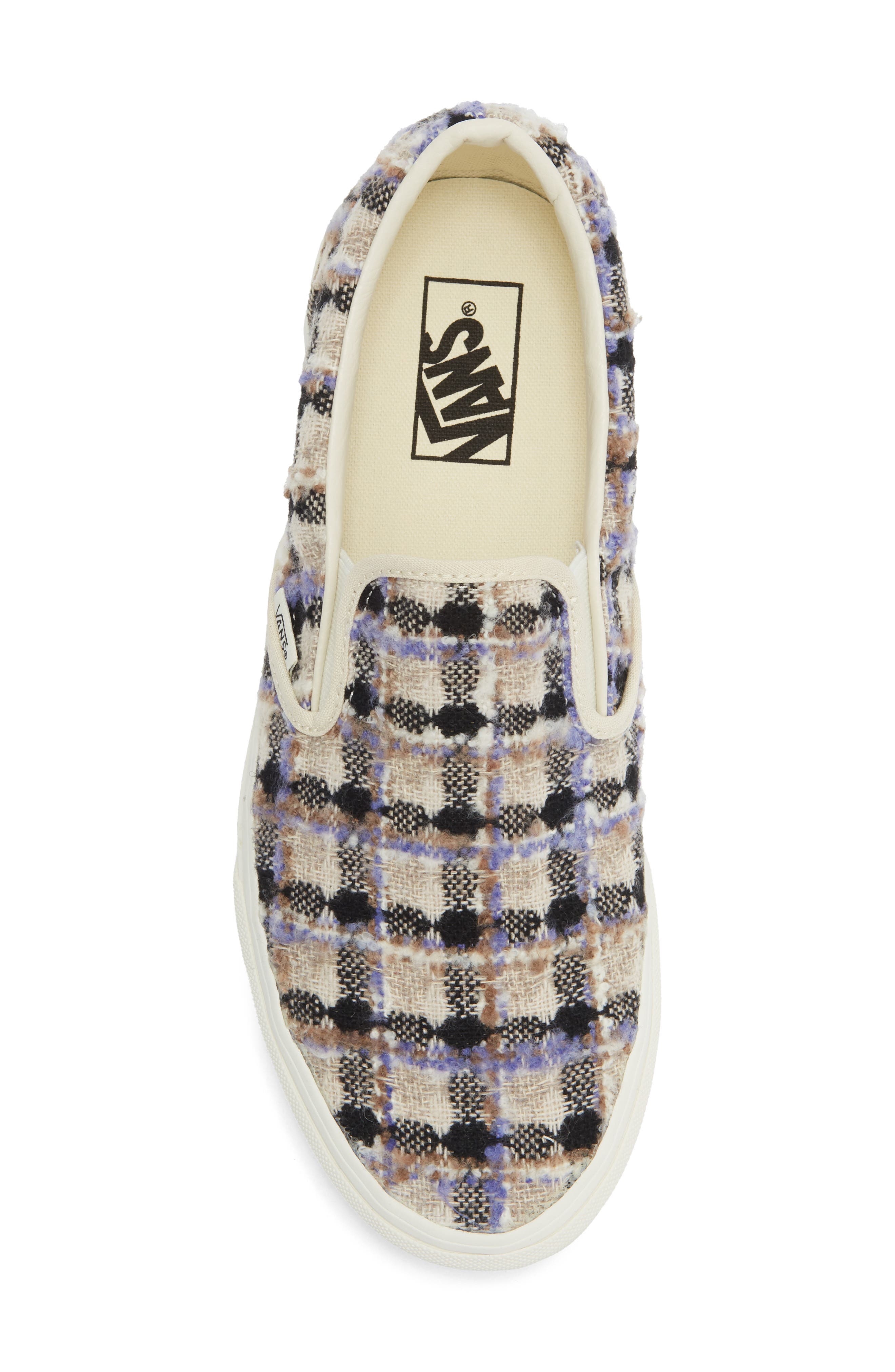 Classic Slip-On Sneaker, Alternate, color, BEADED WHITE CHECKERBOARD
