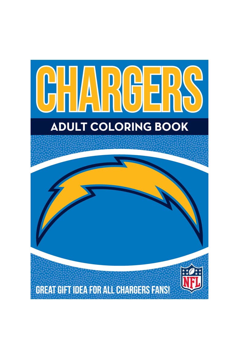 In the Sports Zone NFL Adult Coloring Book, Los Angeles Chargers, Main, color, Multicolored