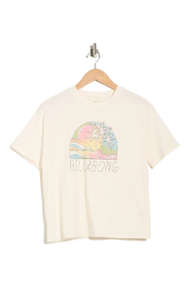 Escape To Nature Logo Graphic T-Shirt, Alternate, color, SALT CRYSTAL