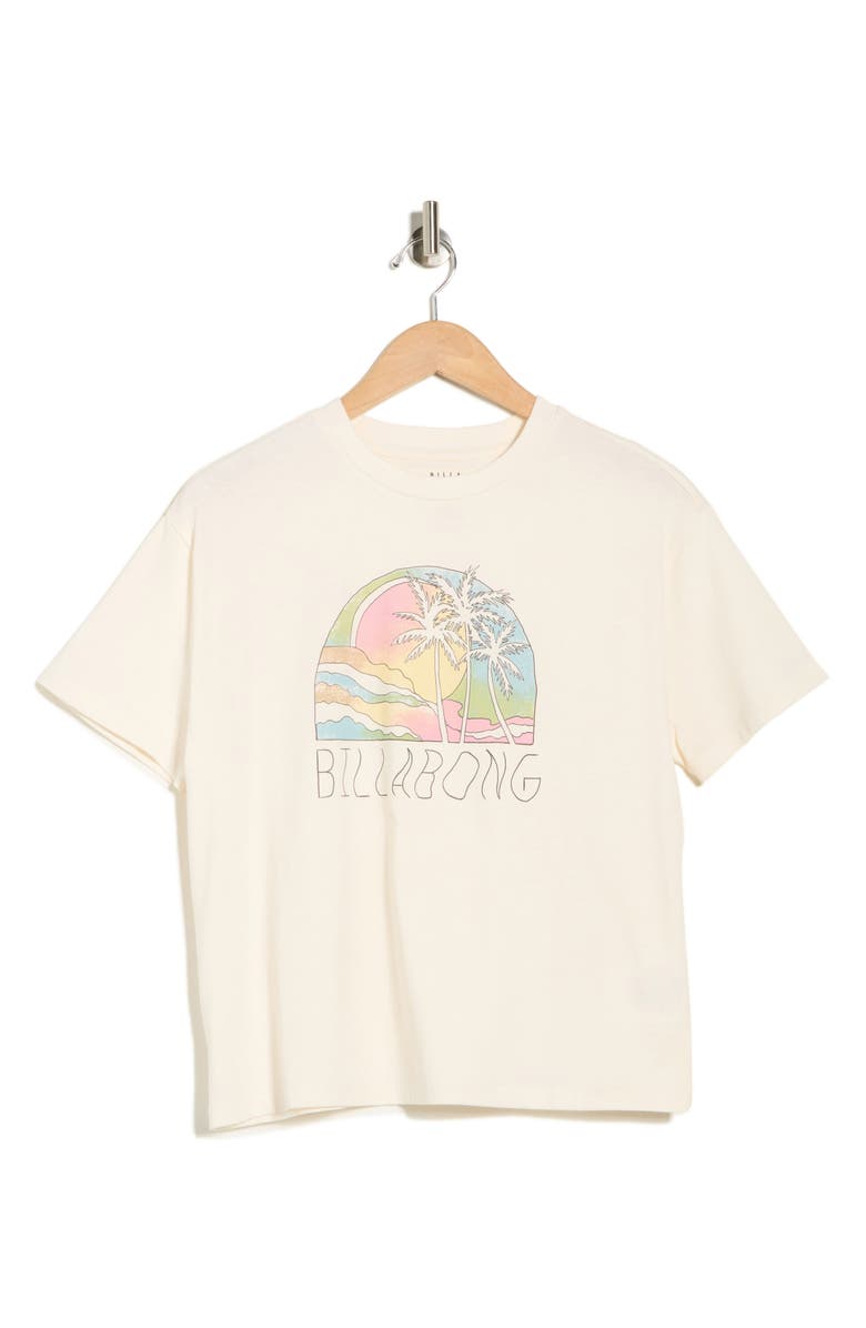 Billabong Escape To Nature Logo Graphic T-Shirt, Alternate, color, Salt Crystal