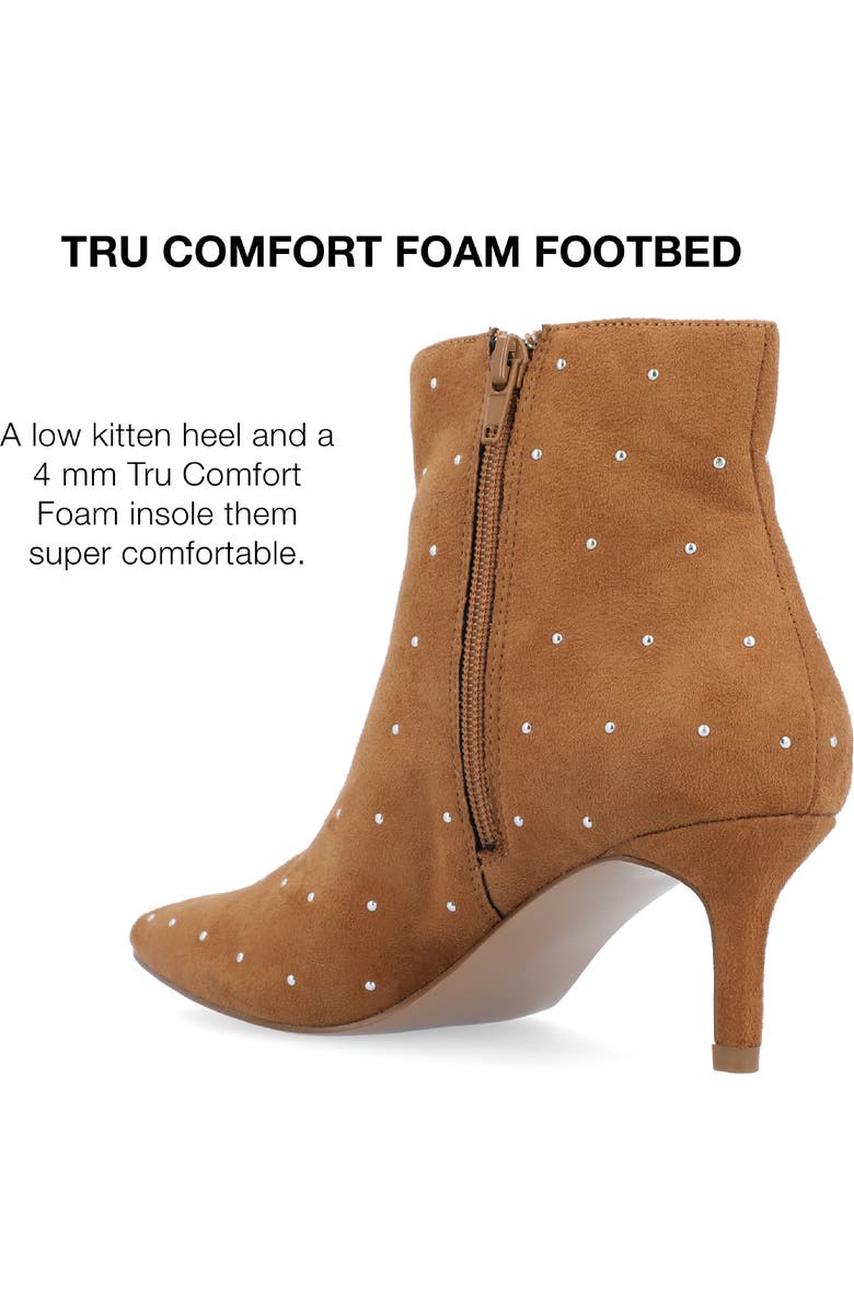 Journee Collection Rossia Kitten Heel Bootie, Alternate, color, Tan