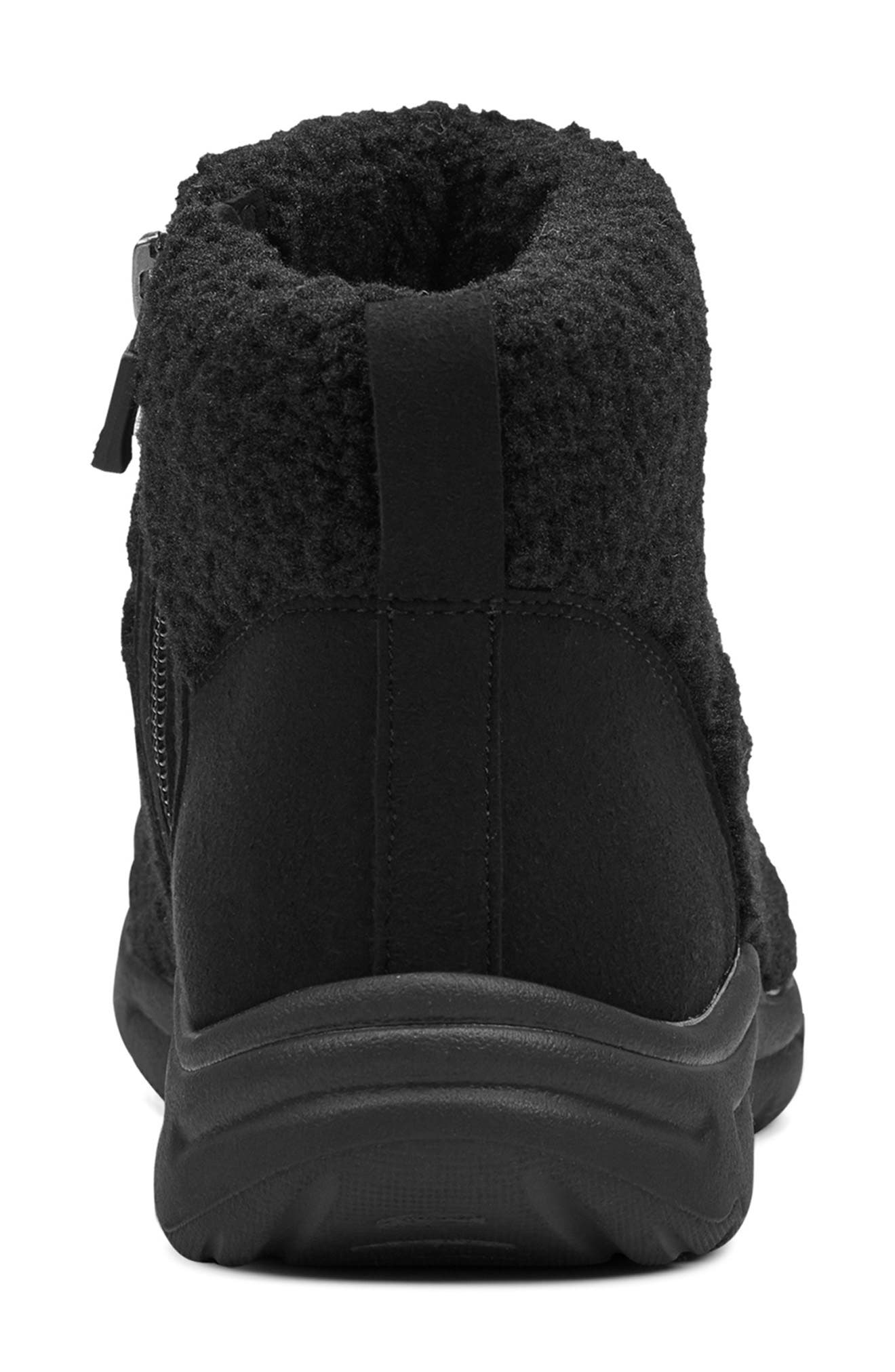 Easy Spirit Brevon 2 Faux Shearling Bootie, Alternate, color, Black
