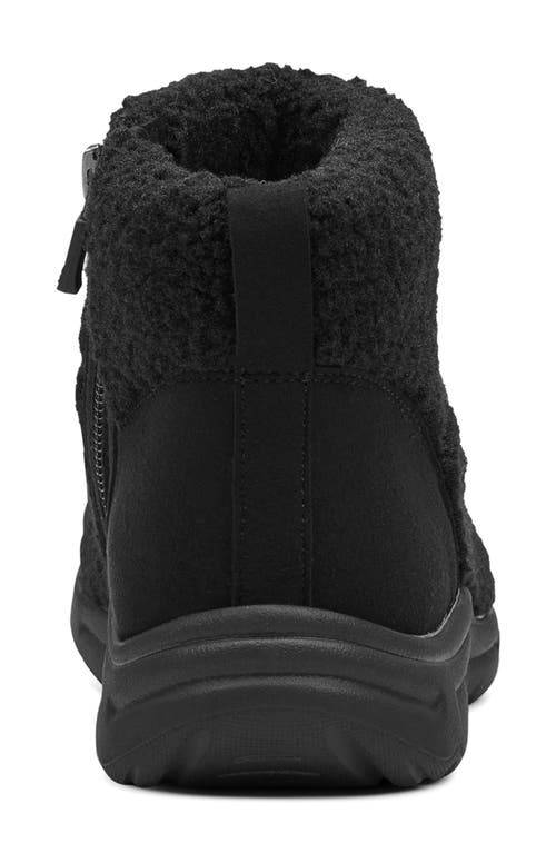 Easy Spirit Brevon 2 Faux Shearling Bootie In Black