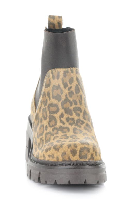 Bos. & Co. Bianc Lug Sole Chelsea Boot In Animal Print