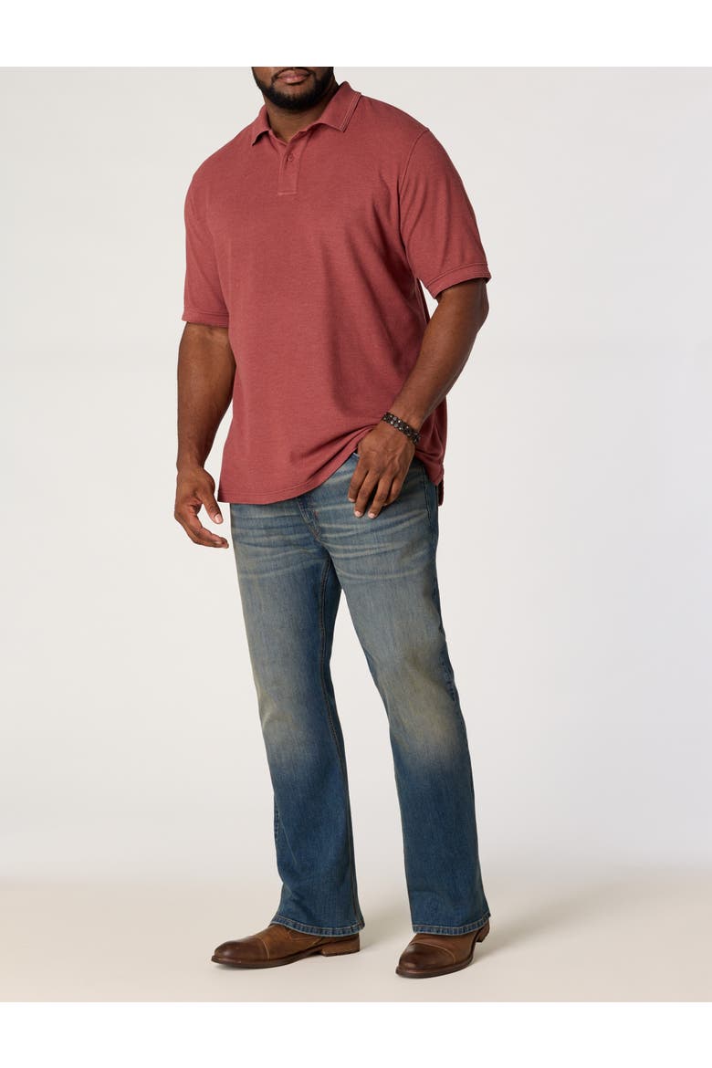 Big & Tall Western-Inspired Bootcut Jeans, Alternate, color, ROUGH EDGES