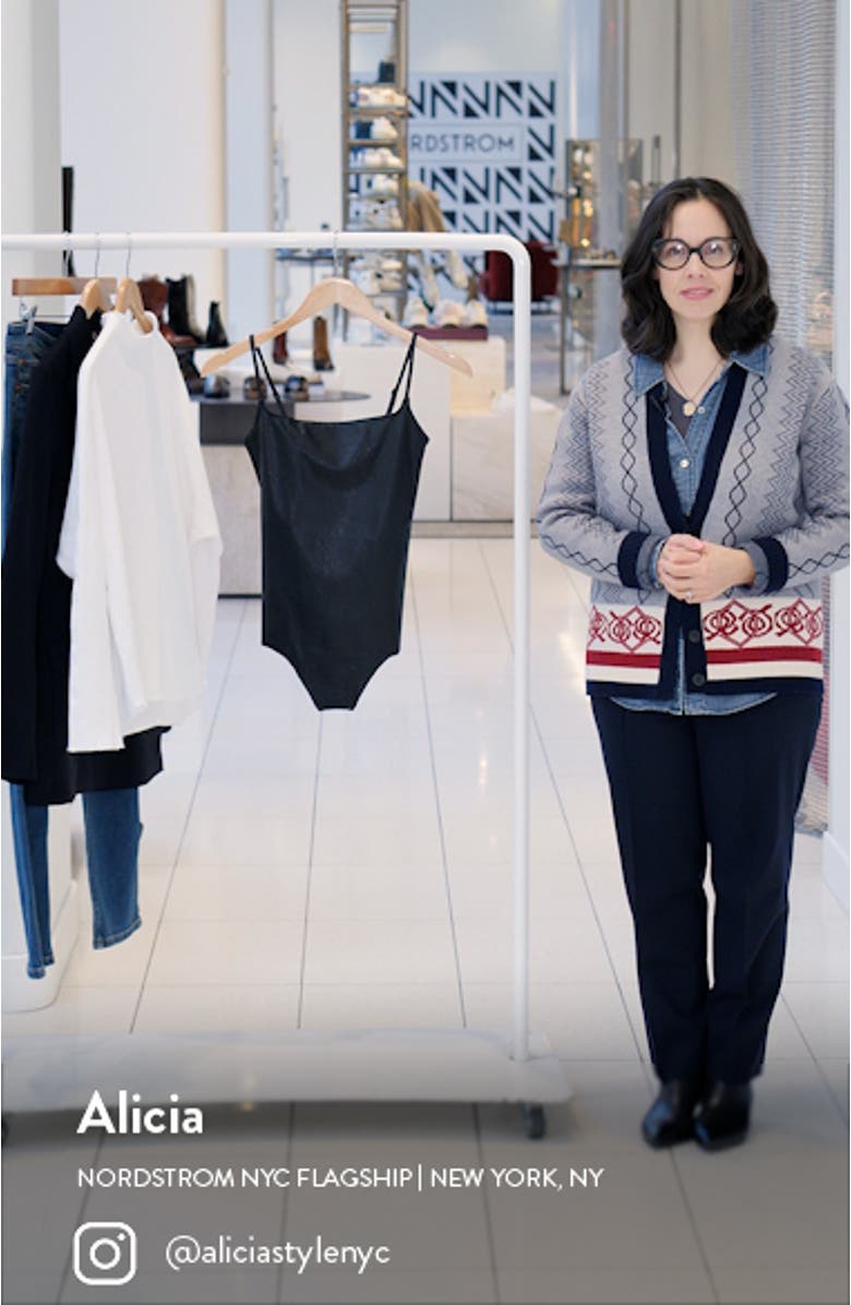 Faux Leather Camisole Bodysuit, sales video thumbnail